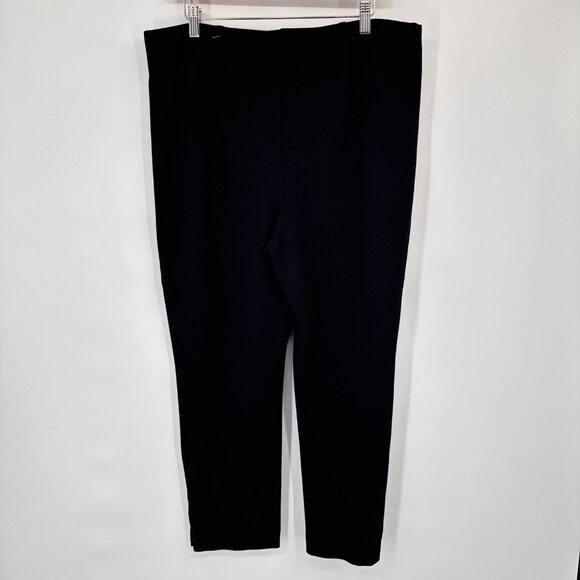 Chicos 2.5 Womens Black Pull-On Ankle Pants Button Detail Size 14 - Picture 12 of 14
